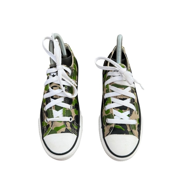 Converse All Star Camouflage Sneakers Youth Size 1.5 - Picture 4 of 9